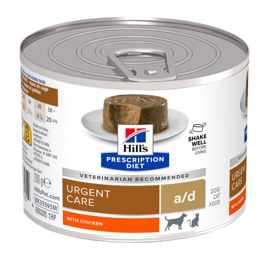 Hill’s Prescription Diet Canine a/d – Hrană Umedă pentru Recuperare Câini, 200 g